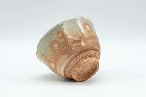 Tezumi — Japanese Teacup - Gohonte Wabi-sabi Hagi-yaki Yunomi - 100ml — top-down view of the interior