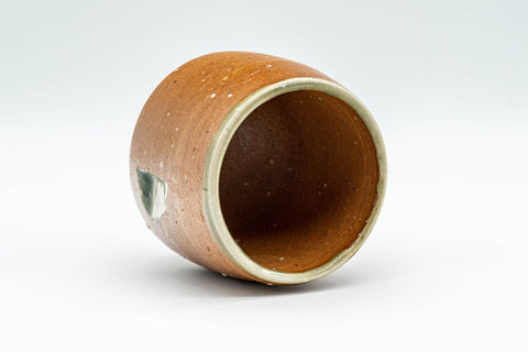 Japanese Teacup - Green Glazed Bizen-yaki Yunomi - 140ml