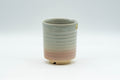 Japanese Teacup - Spiral Tsutsu-gata Hagi-yaki Yunomi - 150ml - front view from a second angle