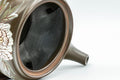 Tezumi — Japanese Kyusu - Takeharu Kiln 竹春窯 Camellia Teapot - 275ml — interior view showing the filter