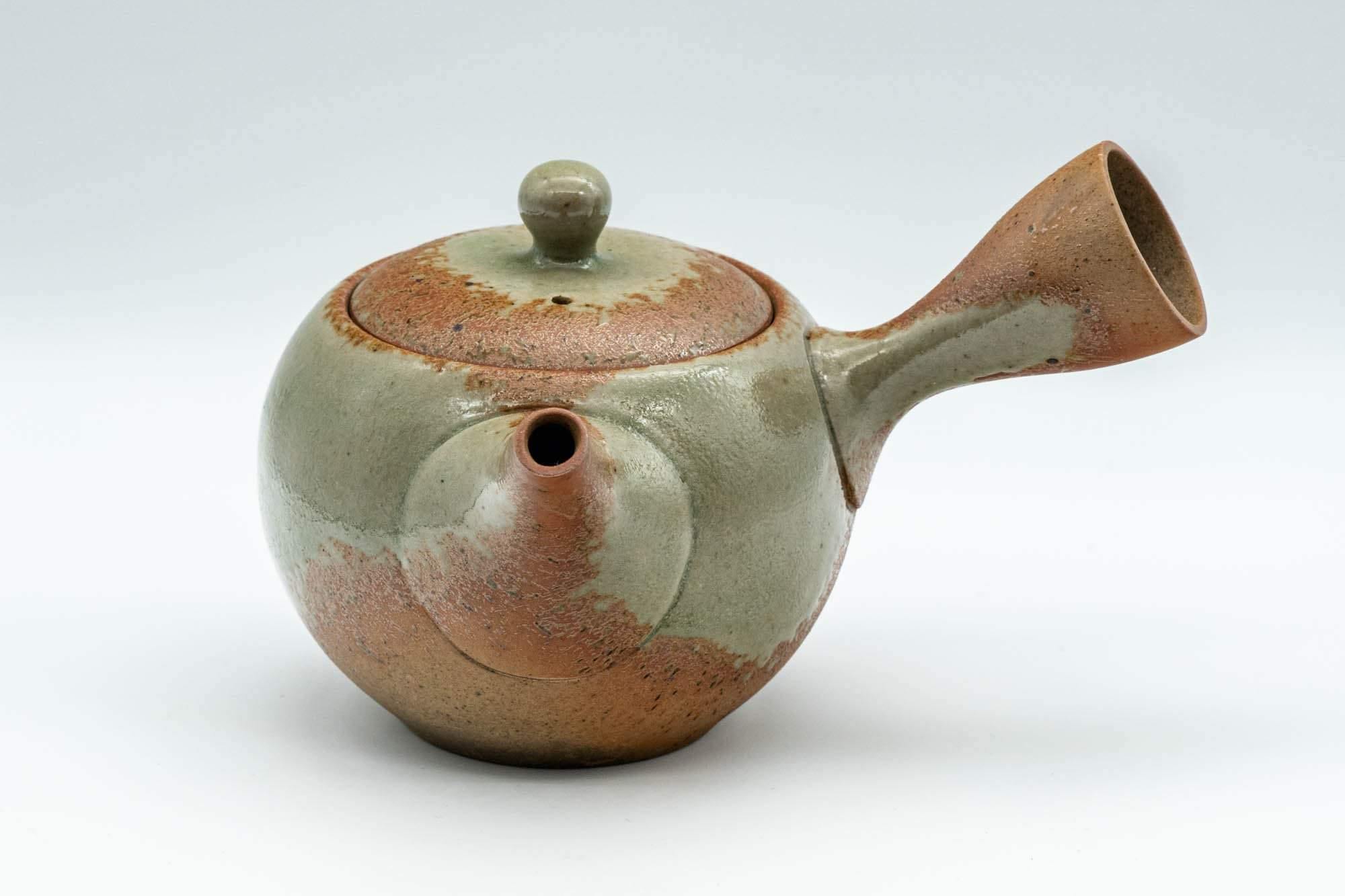 Japanese Kyusu - Green Ash Glazed Stoneware Teapot - 300ml - Tezumi