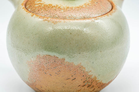 Japanese Kyusu - Green Ash Glazed Stoneware Teapot - 300ml - Tezumi
