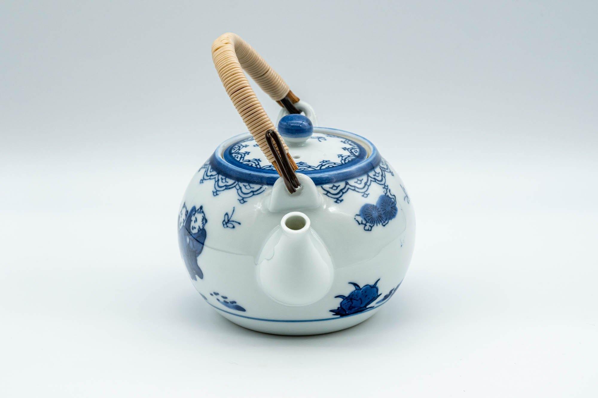 Japanese Dobin - White Porcelain Arita-yaki Debeso Teapot - 250ml - Tezumi