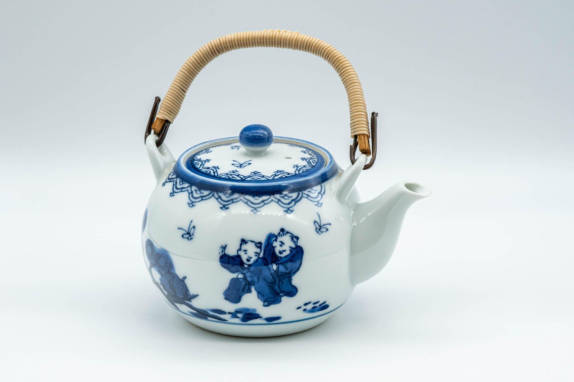 Japanese Dobin - White Porcelain Arita-yaki Debeso Teapot - 250ml - Tezumi