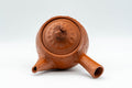 Japanese Kyusu - 不老 Itou Furo - Plum Blossoms Tokoname-yaki Do-ake Teapot - 250ml - top-down view showing the lid