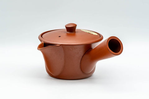 Tezumi — Japanese Kyusu - Small Houhin-style Tokoname-yaki Teapot - 175ml — three-quarter view