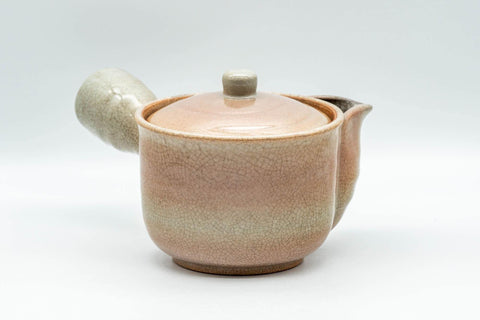 Japanese Kyusu - 椿秀窯 Tsubakihide Kiln Hagi-yaki Do-ake Teapot - 290ml - Tezumi