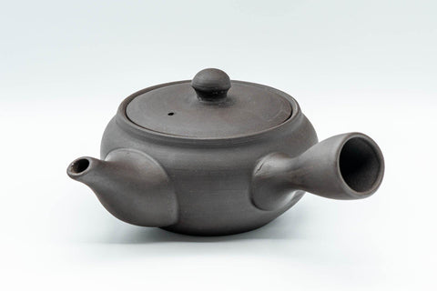 Tezumi — Japanese Kyusu - Dark Grey Side-Handle Teapot - 300ml — three-quarter view