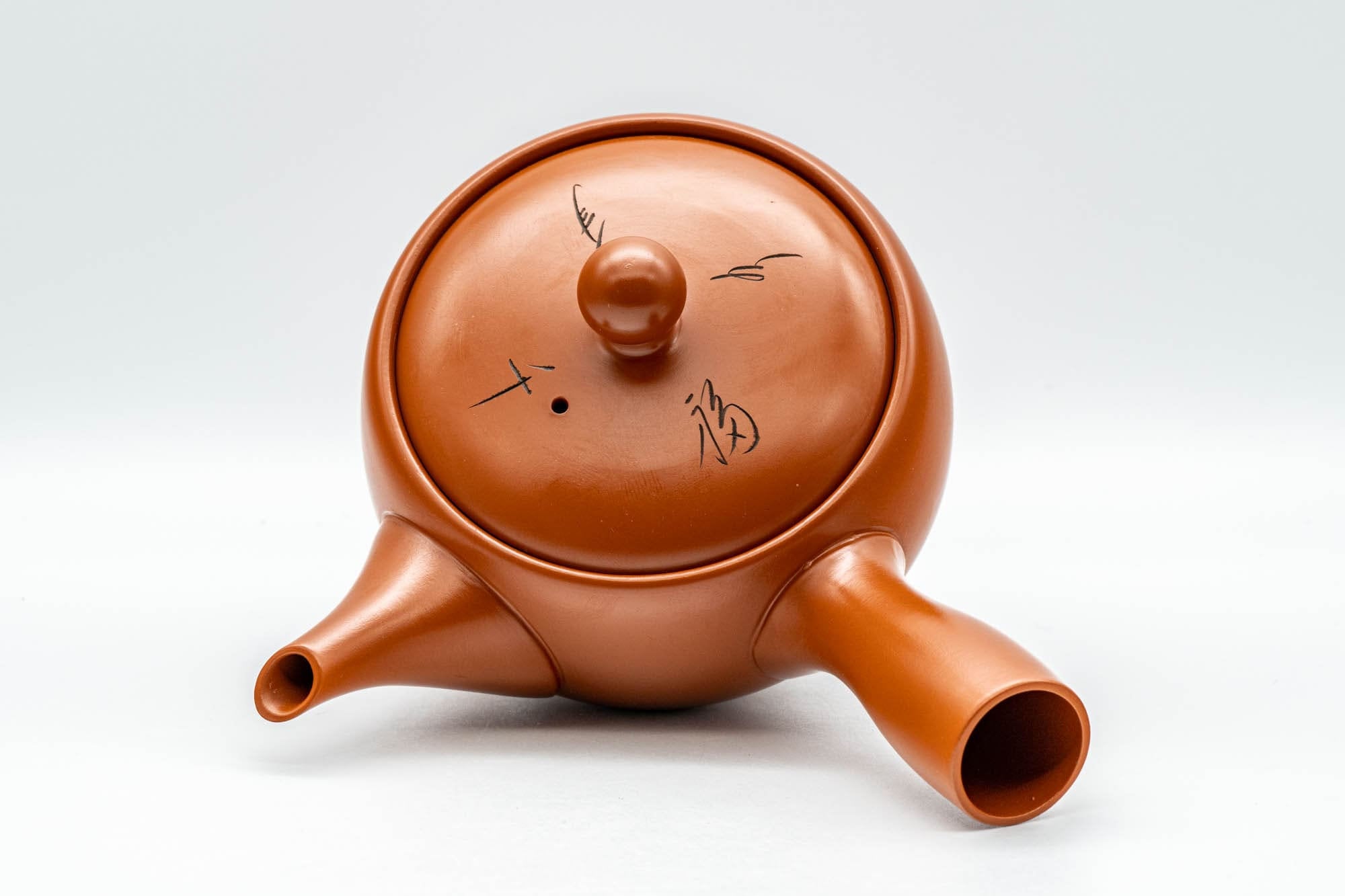 Japanese Kyusu - Soan Nagata - Engraved Tokoname-yaki Debeso Teapot - 250ml