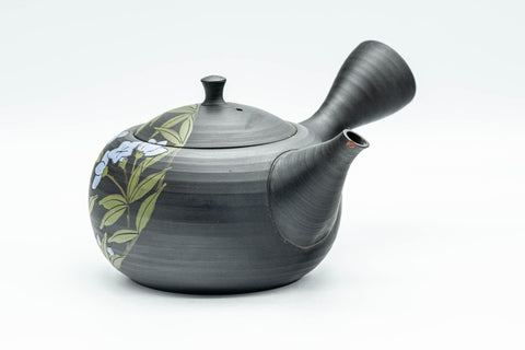Japanese Kyusu - 玉光 Gyokko Floral Tokoname-yaki Sasame Teapot - 275ml - Tezumi