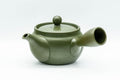 Tezumi — Japanese Kyusu - Green Ryokudei Tokoname-yaki Teapot - 325ml — side view showing the spout