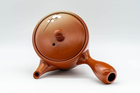 Japanese Tea Set - Plum Blossoms Tokoname-yaki Kyusu Teapot and Katakuchi Water Cooler - Tezumi