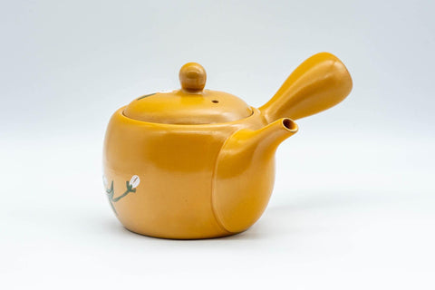 Japanese Kyusu - Decorative Plum Blossom Tokoname-yaki Teapot - 300ml - Tezumi