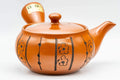 Tezumi — Japanese Kyusu - Floral Striped Tokoname-yaki Obi-ami Teapot - 320ml — closeup of the base