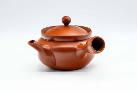 Japanese Kyusu - Engraved Collared Tokoname-yaki Teapot - 275ml - Tezumi