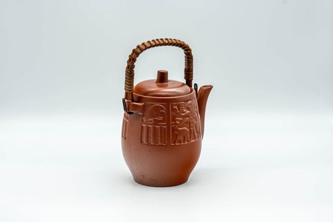 Japanese Dobin - Engraved Egyptian Decorations Tokoname-yaki Teapot - 220ml - Tezumi