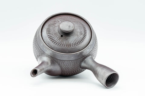 Japanese Kyusu - Engraved Banko-yaki Obi-ami 360 Strainer Teapot - 250ml - Tezumi