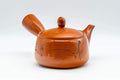 Japanese Kyusu - Engraved Floral Kanji Tokoname-yaki Teapot - 350ml - Tezumi