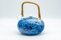 Japanese Dobin - Blue Floral Porcelain Arita-yaki Teapot - 500ml - Tezumi