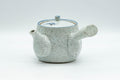 Tezumi — Japanese Kyusu - Blue and Grey Bamboo Villagers Debeso Teapot - 220ml — top-down view of the lid