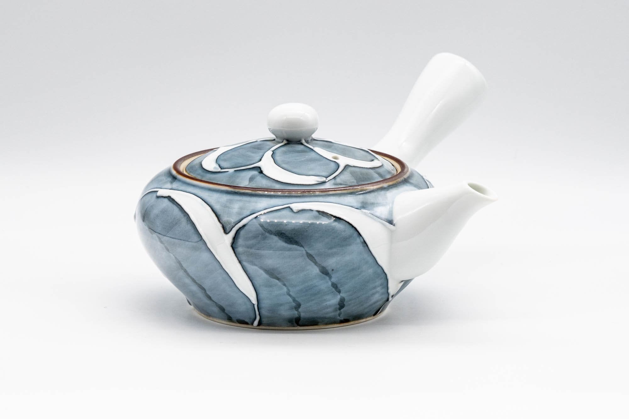 Japanese Kyusu - Porcelain Swirl Debeso Teapot - 280ml