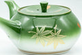 Tezumi — Japanese Kyusu - Green Momiji Porcelain Debeso Teapot - 300ml — closeup of the base