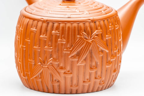 Tezumi — Japanese Kyusu - Large Bamboo Tokoname-yaki Debeso Teapot - 500ml — closeup of the base