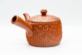 Tezumi — Japanese Kyusu - Large Bamboo Tokoname-yaki Debeso Teapot - 500ml — top-down view of the lid
