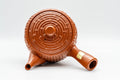 Tezumi — Japanese Kyusu - Large Bamboo Tokoname-yaki Debeso Teapot - 500ml — interior view showing the filter