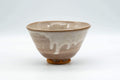 Japanese Matcha Bowl - Beige and White Drip-Glazed Ido-gata Chawan - 200ml - Tezumi