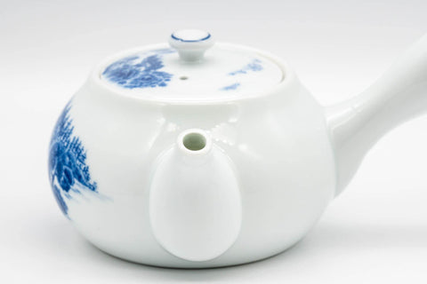 Japanese Kyusu - 有田焼 Porcelain Arita-yaki Debeso Teapot - 240ml - Tezumi