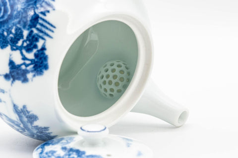 Japanese Kyusu - 有田焼 Porcelain Arita-yaki Debeso Teapot - 240ml - Tezumi