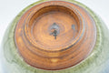 Tezumi — Japanese Teacups - Pair of Celadon Snowflake Glazed Yunomi - 100ml — inverted showing the foot ring