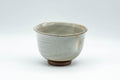 Tezumi — Japanese Teacup - Large Grey Indented Tulip Yunomi - 220ml — front view from another angle