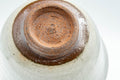 Tezumi — Japanese Teacup - Large Grey Indented Tulip Yunomi - 220ml — inverted showing the foot ring