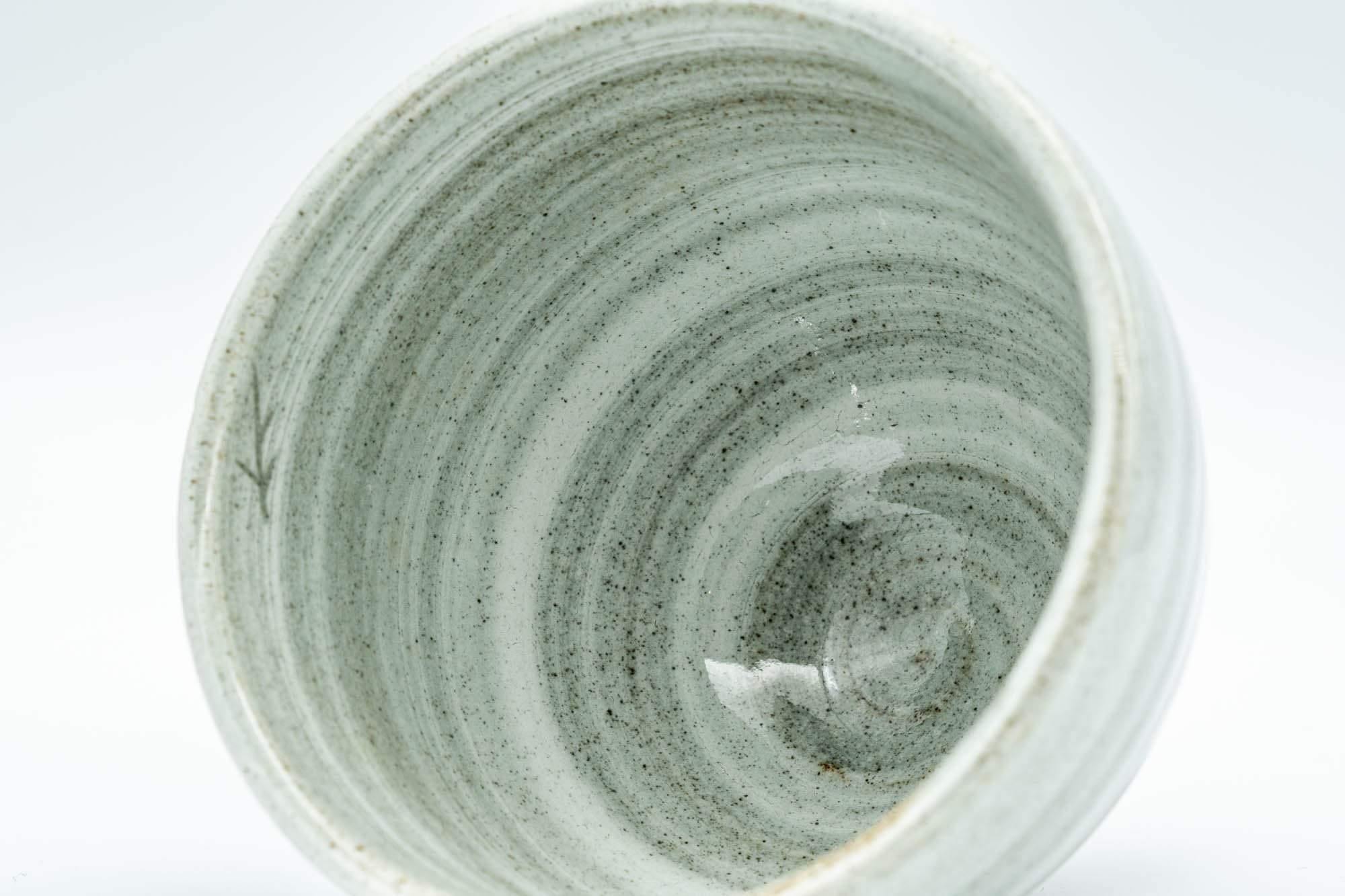 Japanese Teacup - Spiral Glaze Grey and White Yunomi - 180ml - Tezumi