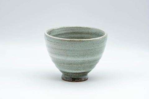 Japanese Teacup - Spiral Glaze Grey and White Yunomi - 180ml - Tezumi