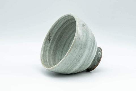 Japanese Teacup - Spiral Glaze Grey and White Yunomi - 180ml - Tezumi