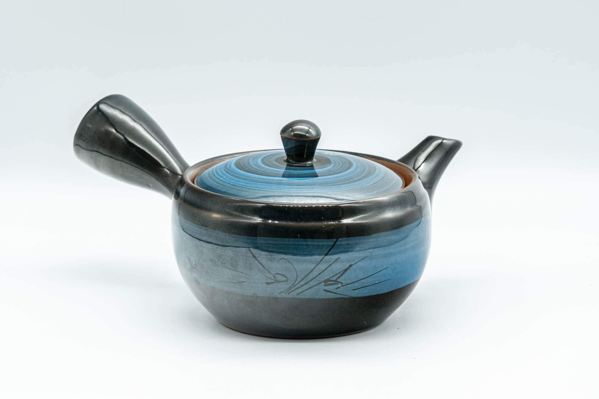 Japanese Kyusu - Blue Hakeme Mesh Teapot - 275ml - Tezumi