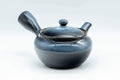 Tezumi — Japanese Kyusu - Blue Gradient Mesh Filter Teapot - 340ml — top-down view of the lid