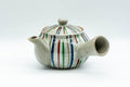 Japanese Kyusu - Multi-Colour Striped Debeso Teapot - 350ml - Tezumi