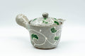 Tezumi — Japanese Kyusu - Green Vines Do-ake Teapot - 280ml — three-quarter view from the opposite side