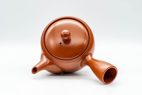 Tezumi — Japanese Kyusu - Classic Tokoname-yaki Ceramic Teapot - 320ml — interior view showing the filter