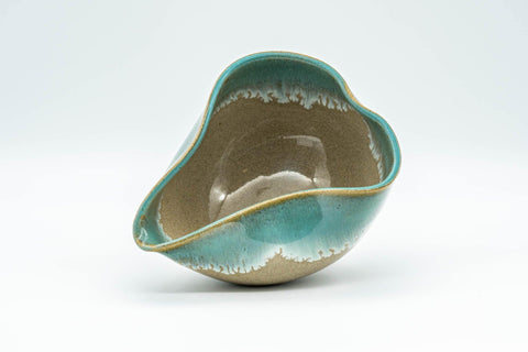 Japanese Katakuchi - Turquoise Glazed Agano-yaki Water Cooler - 180ml - Tezumi