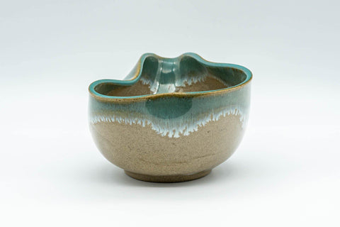 Japanese Katakuchi - Turquoise Glazed Agano-yaki Water Cooler - 180ml - Tezumi