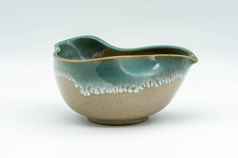 Japanese Katakuchi - Turquoise Glazed Agano-yaki Water Cooler - 180ml - Tezumi