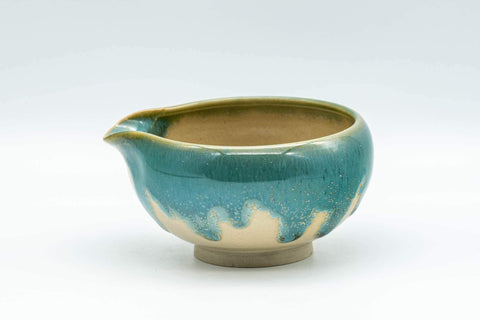 Japanese Katakuchi - Turquoise Agano-yaki Water Cooler - 125ml - Tezumi