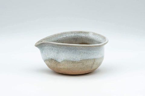 Japanese Katakuchi - Beige White Hagi-yaki Water Cooler - 110ml - Tezumi