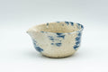 Tezumi — Japanese Katakuchi - Indigo White Water Cooler - 60ml — top-down view of the interior