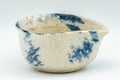 Tezumi — Japanese Katakuchi - Indigo White Water Cooler - 60ml — closeup of the foot